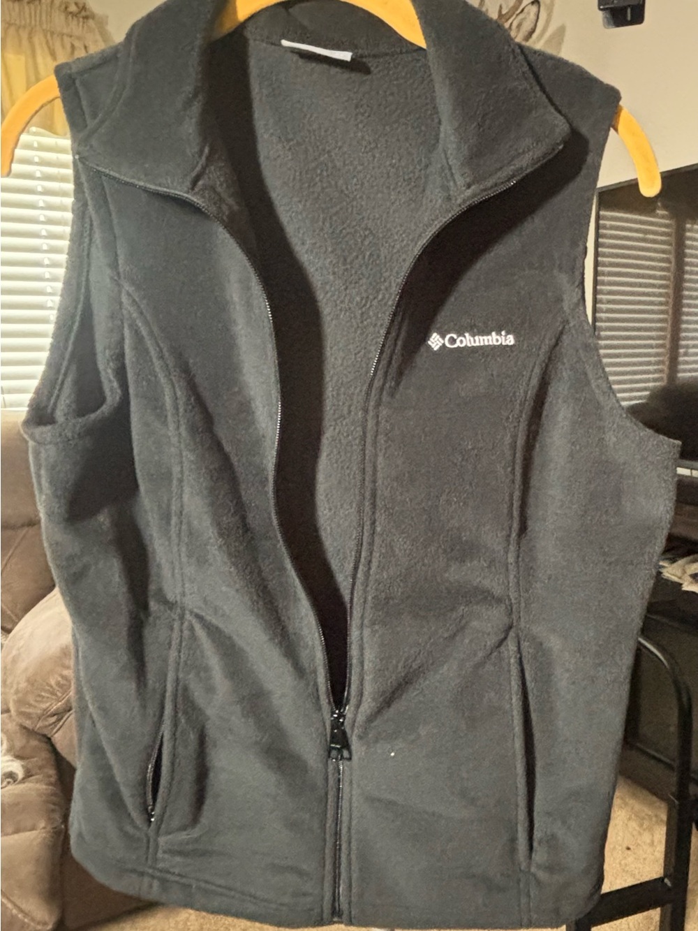 Columbia Black Women's Fleece Vest - Full Zip
